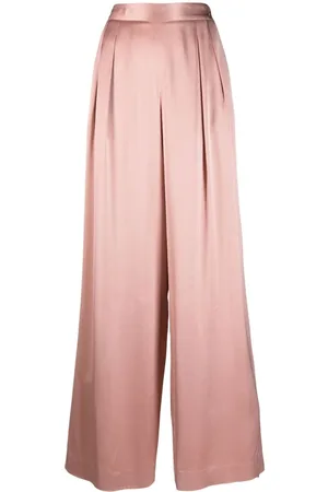 Fabiana Filippi Pleated wide-leg satin trousers