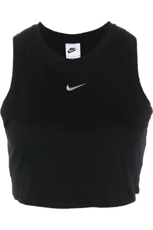 Nike Logo-embroidered ribbed cop top