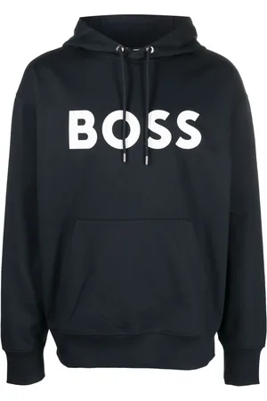 HUGO BOSS Logo-print cotton hoodie