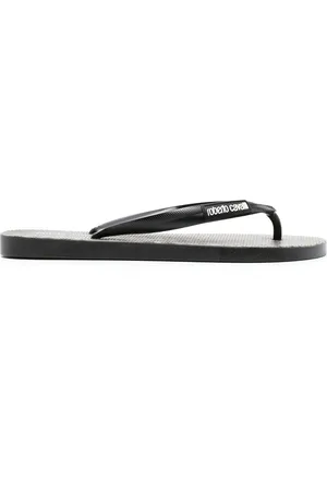 Buy THE ATTICO Chunky-sole Leather Flip Flops - Black At 20% Off