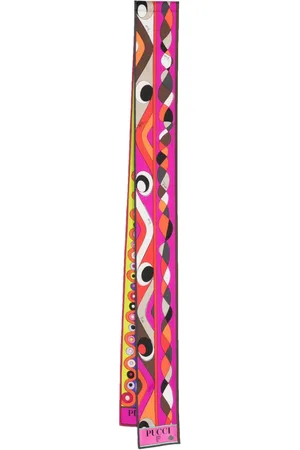 Puccini Graphic-print silk scarf