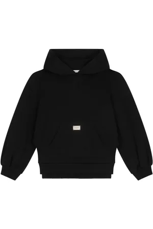 Dolce & Gabbana Logo-plaque cotton hoodie