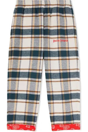 Palm Angels Logo-print cotton trousers