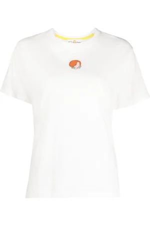 MIRA MIKATI Logo-embroidered organic-cotton T-shirt