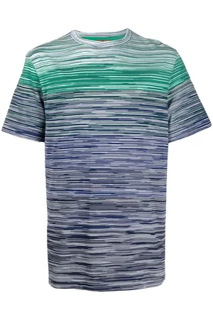 Missoni Gradient-effect striped cotton T-shirt