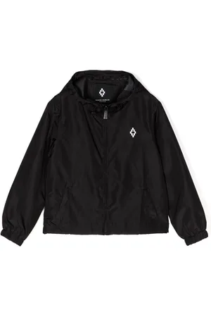 MARCELO BURLON Lion-print zip-up windbreaker