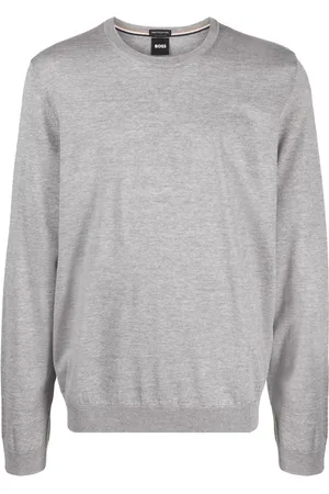 HUGO BOSS Round-neck virgin-wool jumper