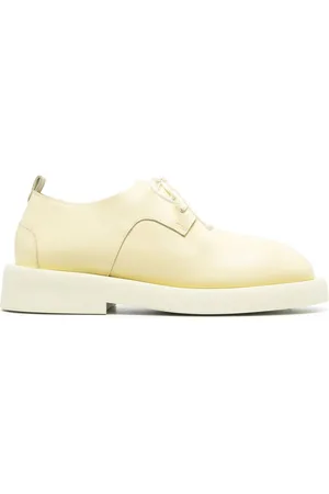 MARSÈLL Round-toe lace-up leather oxford shoes