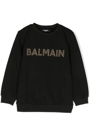 Balmain Logo-embellished cotton sweatshirt