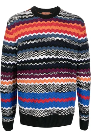Missoni Zigzag-pattern drop-shoulder jumper