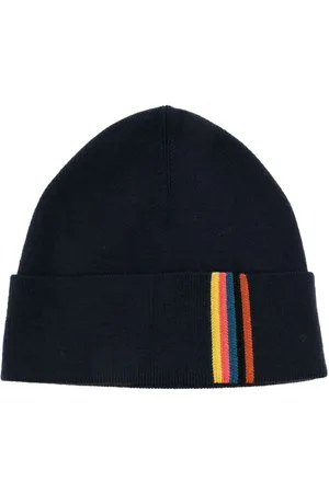 Paul Smith Stripe-detail wool beanie