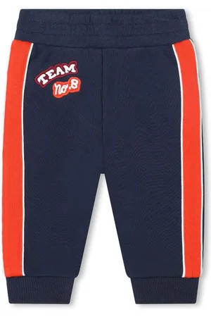 Kenzo Logo-patch stripe-detailing track pants