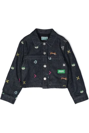 Kenzo Embroidered cotton denim jacket