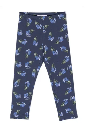 MONNALISA Floral-print stretch-cotton leggings