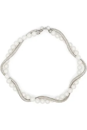 Atu Body Couture Crystal-embellished pearl necklace