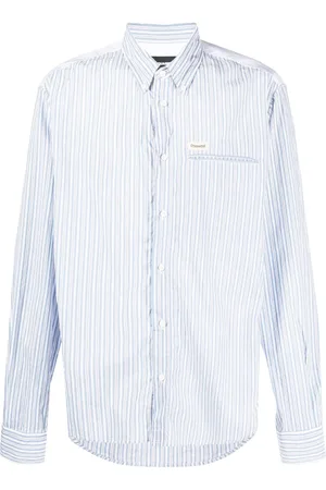 Dsquared2 Logo-patch cotton shirt