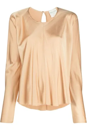 FORTE FORTE Round-neck satin blouse
