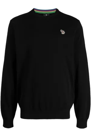 Paul Smith Zebra-patch crew-neck jumper