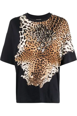 Roberto Cavalli Women's tiger-print T-Shirt - Brown - T-shirts