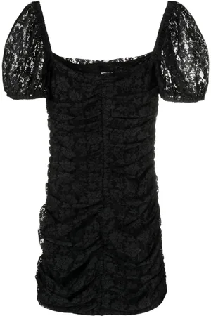 ROTATE Puff-sleeve lace minidress