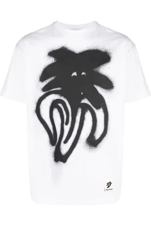 Palm Angels Spray logo-print cotton T-shirt