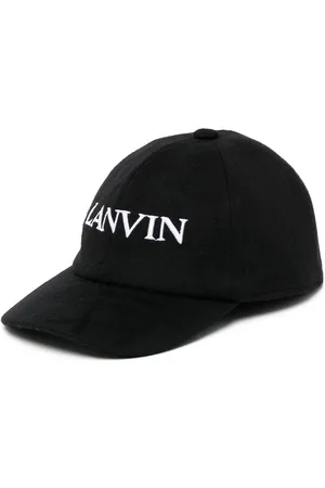 Lanvin Logo-embroidered wool-cashmere cap