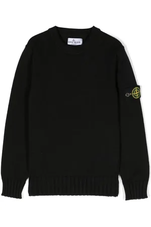 Stone Island Logo-patch cotton jumper