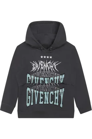 Givenchy Logo-embroidered raw-cut detail hoodie