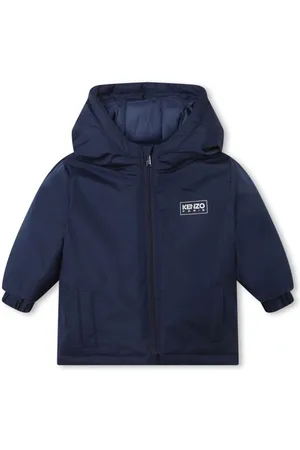 Kenzo Logo-print zip-up hooded jacket