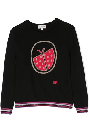 Sonia Rykiel Enfant Ladybug-intarsia crew-neck jumper