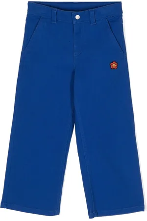 Kenzo Logo-patch cotton trousers