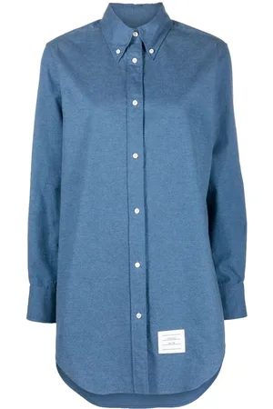 Thom Browne Logo-patch shirt dress