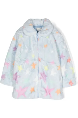 Stella McCartney Star-print shearling jacket