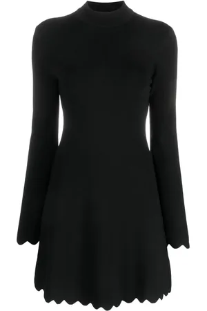 Twin-Set Cut-out high-neck minidress