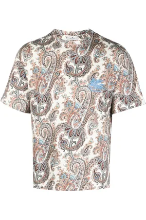 Etro Paisley-print cotton T.-shirt
