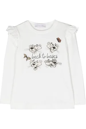 MONNALISA Pink Panther long-sleeve T-shirt