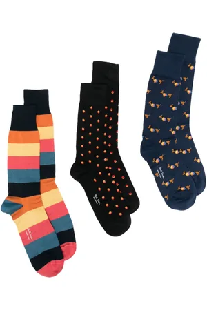 Paul Smith Set-of-three printed socks