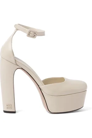 Miu miu block discount heel