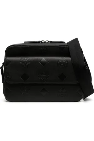 MCM Monogram leather messenger bag