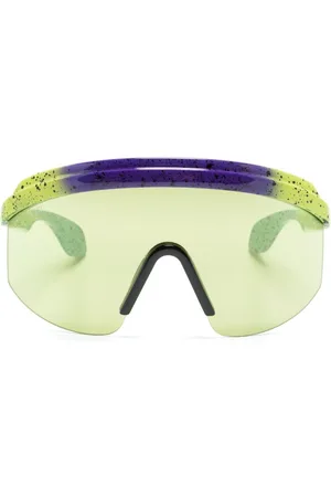 Gucci Oversize-frame logo-embossed sunglasses