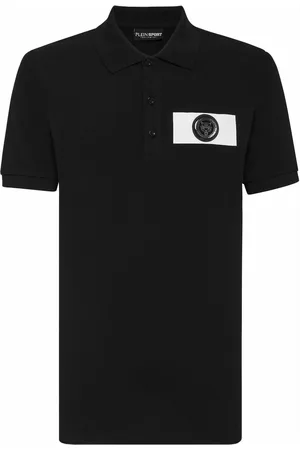 Philipp Plein Logo-patch cotton polo shirt