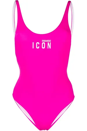 Dsquared2 Icon-print open-back swimsuit
