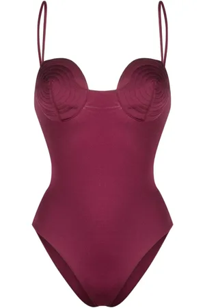 Noire Swimwear Tonal-stitch detail swimsuit