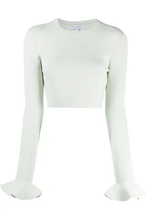 J.W.Anderson Ruffle-detail cropped top