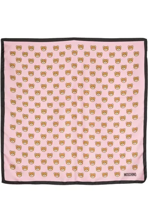 Moschino Teddy Bear-print silk foulard