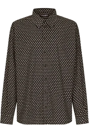 Dolce & Gabbana Geometric-print cotton shirt