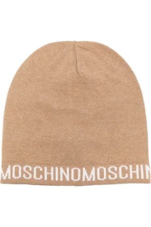Moschino Intarsia-knit logo beanie