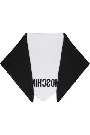 Moschino Logo-print two-tone scarf