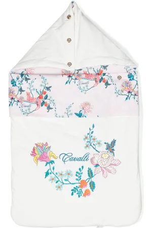 Roberto Cavalli Floral-print cotton baby nest