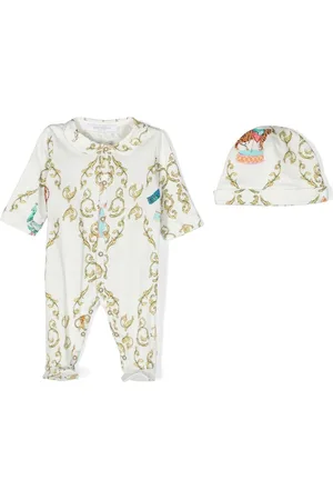 Roberto Cavalli Filigree-print babygrow set